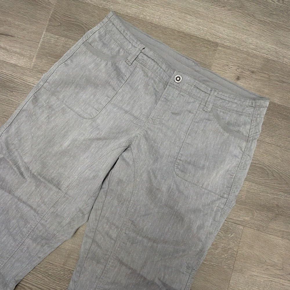Kuhl Cabo Pants Womens 14 Short Gray Capri Hiking Outdoor Utility Crop Gorpcore